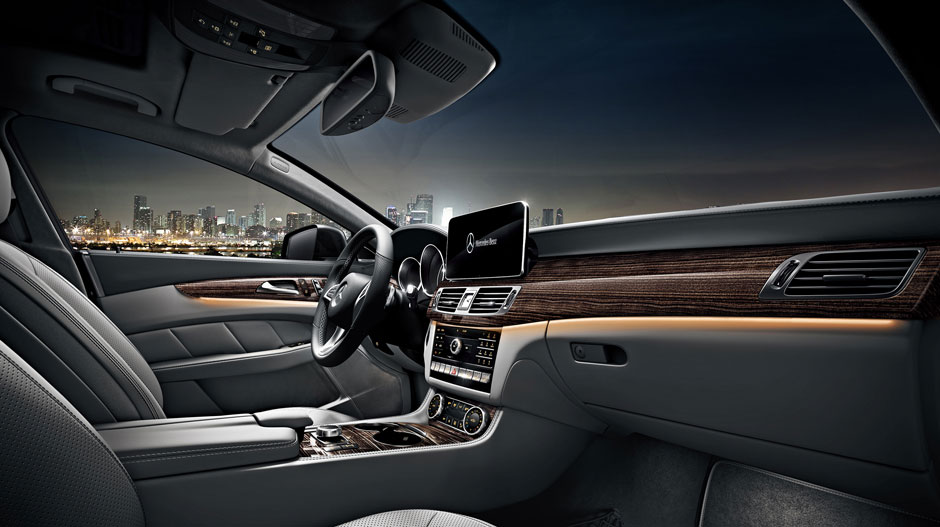 Cls Coupe Mercedes Benz Cls550 With Crystal Grey Seashell Leather And Linden Wood Trim