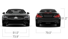 Mercedes-Benz 2017 SL SL550 ROADSTER SPECS FRONT BACK D